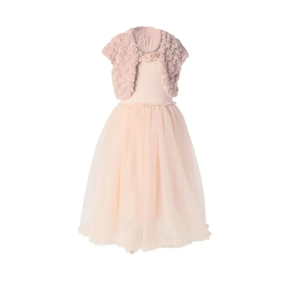 NEW Maileg Bolero Girls 4-6 Rose Pink Ballerina Dance Dress Up Shrug Jacket RARE